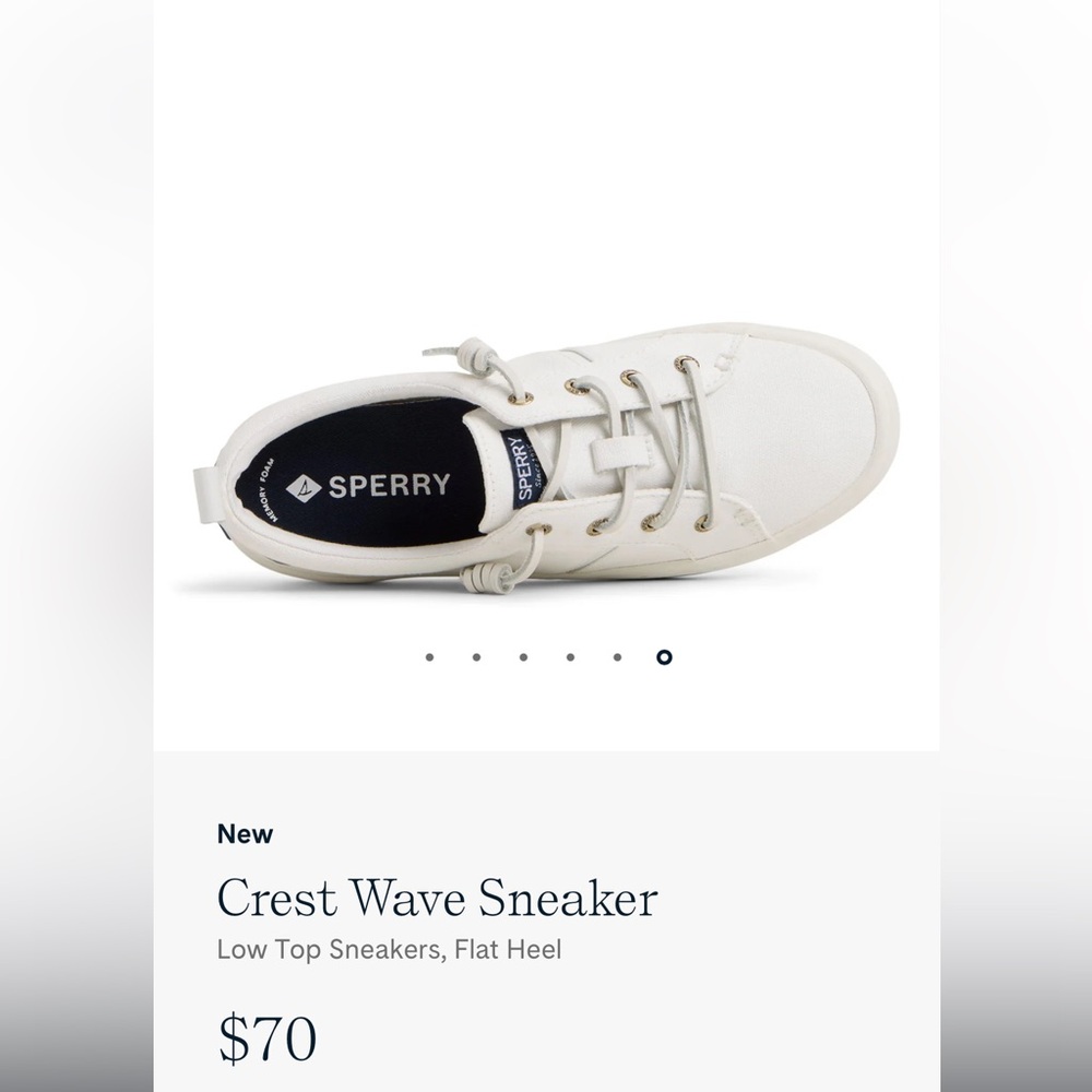 Sperry Cream Crest Wave Sneakers